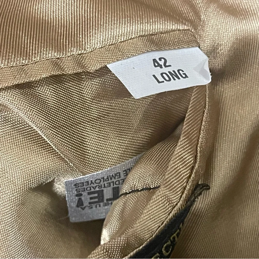 Lord & Taylor Camel Tan Cashmere Sports Coat 42L